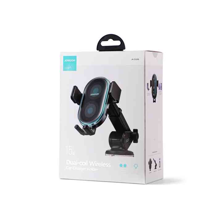 Joyroom JR-ZS299 Dual-Coil Wireless Car Charger Holder with LED